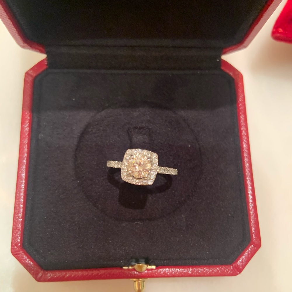 ***SOLD***Platinum Diamond ring 1.25 carat - Picture 1 of 4